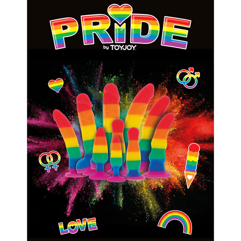LGBT flag plug hunk 10.5 cm