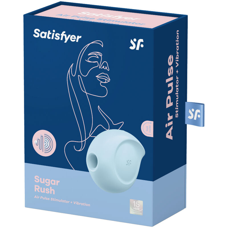 Sugar rush stimulator and vibrator pink