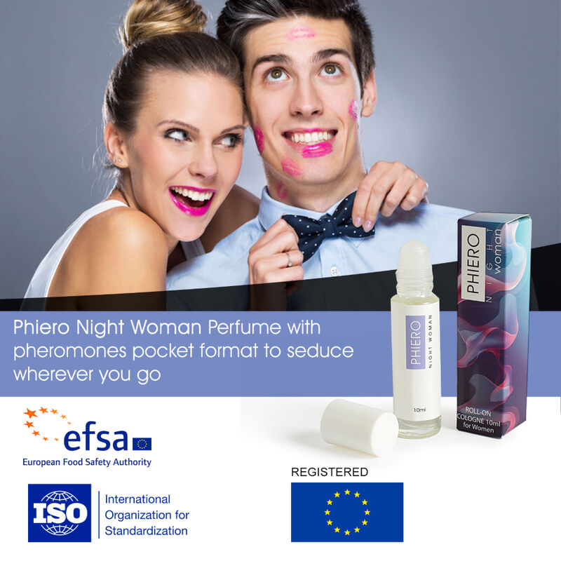 Phiero Night Woman. Pheromone perfume in roll-on format for women.