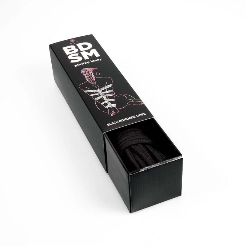 Black bondage rope bdsm collection