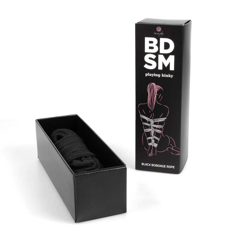 Black bondage rope bdsm collection