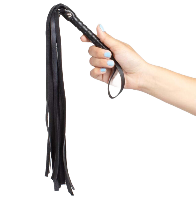 Fouet de bondage noir  collection bdsm