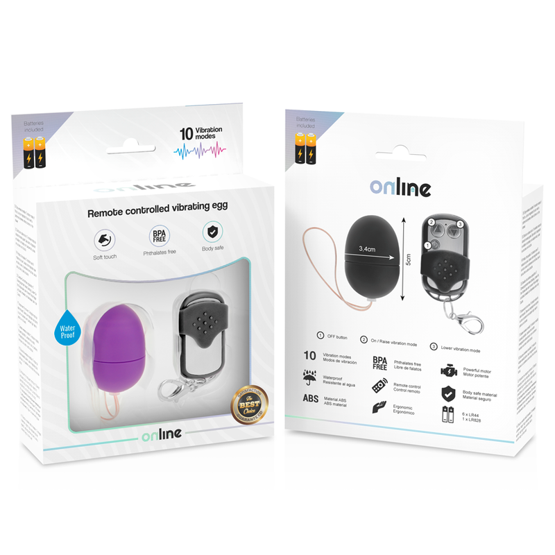 Remote control vibrating egg lilac