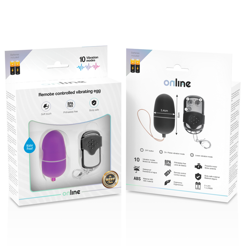 Remote control vibrating egg m lilac