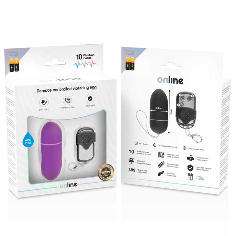 Remote control vibrating egg l lilac
