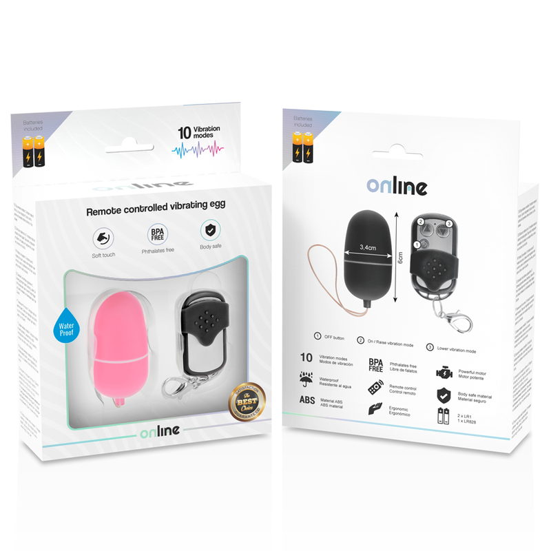 Remote control vibrating egg m pink