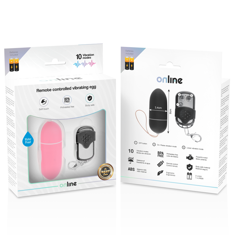 Remote control vibrating egg l pink