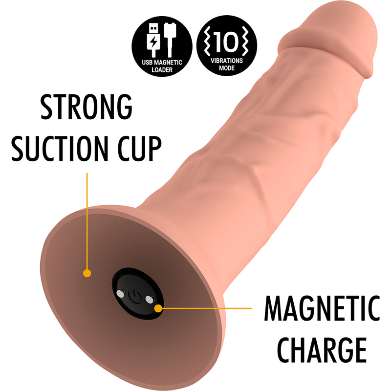 Asher Original Dildo M - Vibrator Compatible with WatchMe Wireless Technology
