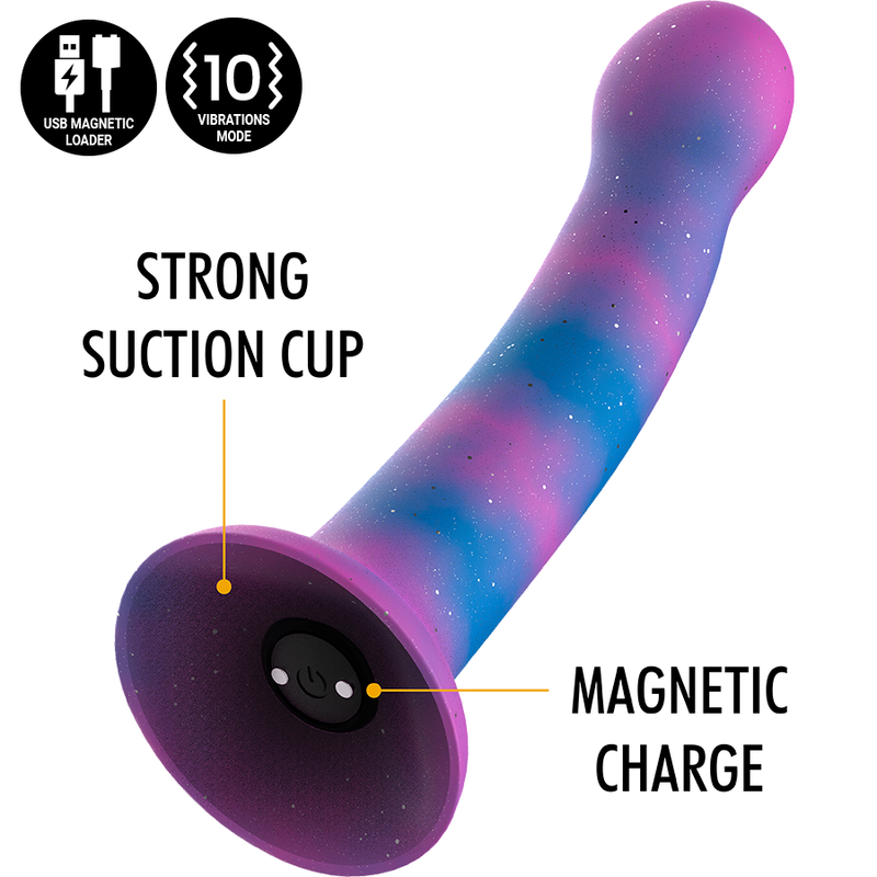 Dion Galactic Dildo S - Watchme Vibrator Wireless Technology Compatible