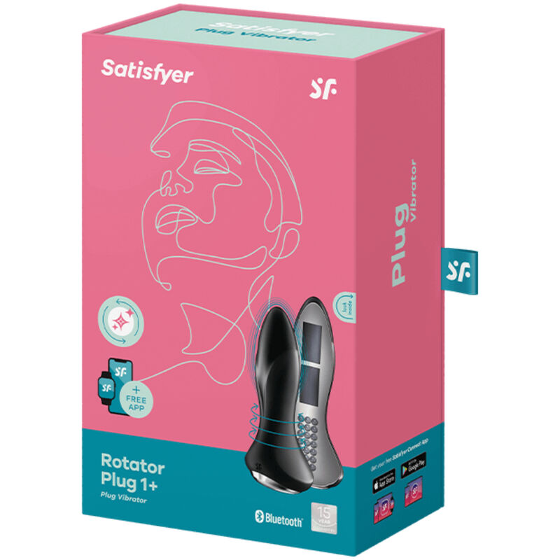 Rotator plug 1+ plug vibrador app red
