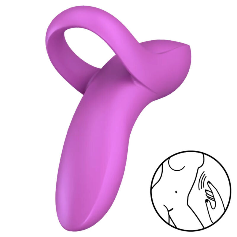 Bold lover dedal vibrador blanco