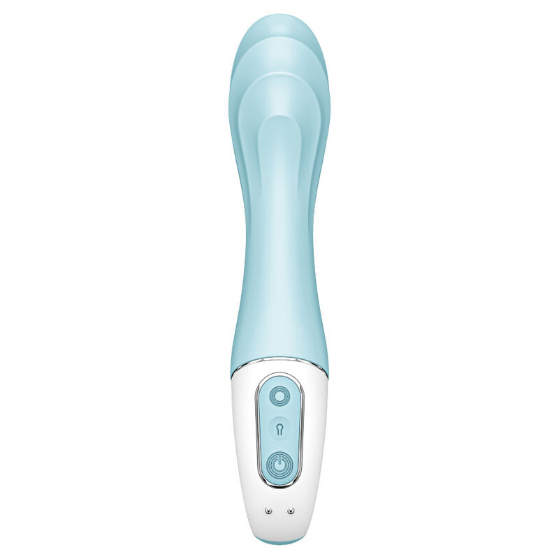 Air pump vibrator 5+ app inflatable g-spot vibrator blue