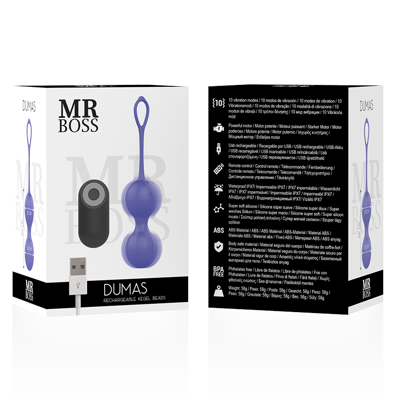 Dumas Vibrating Kegel Beads Remote Control