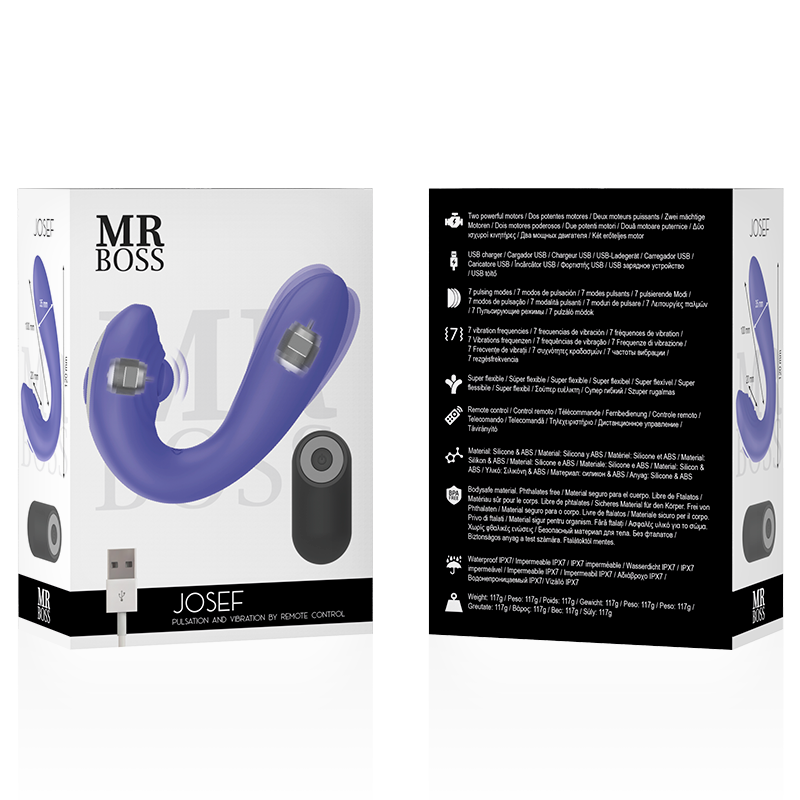 Josef remote control pulsation &amp; vibration for couples