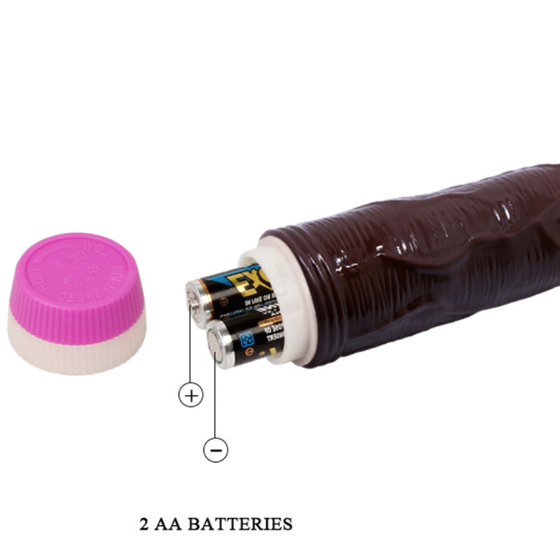 Waves of Pleasure Vibrator 23 cm Brown