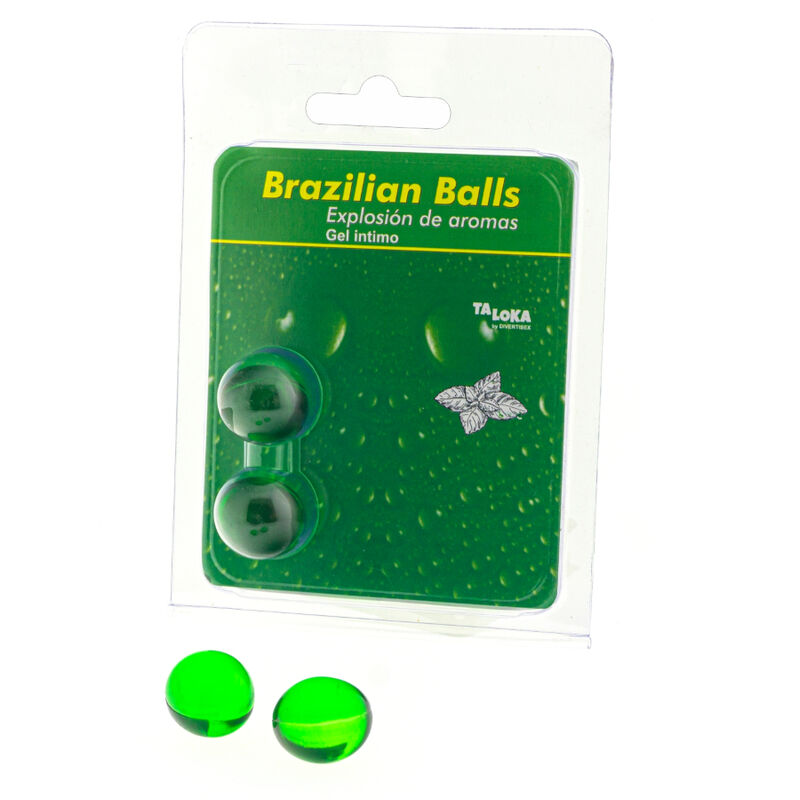 2 boules brésiliennes gel intime menthe
