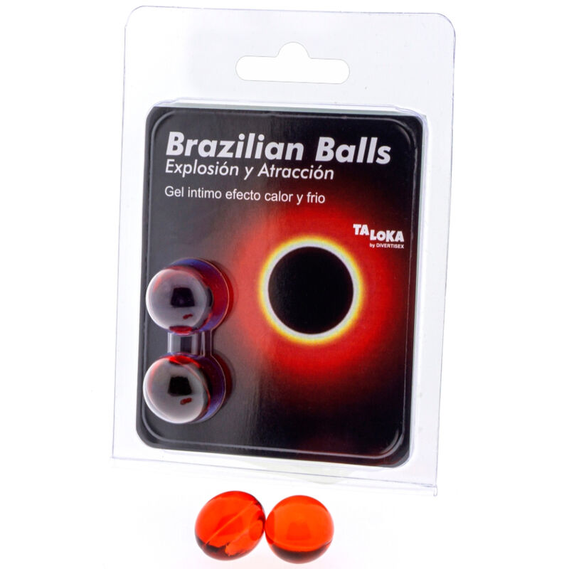 2 boules brésiliennes gel excitant effet chaud & froid