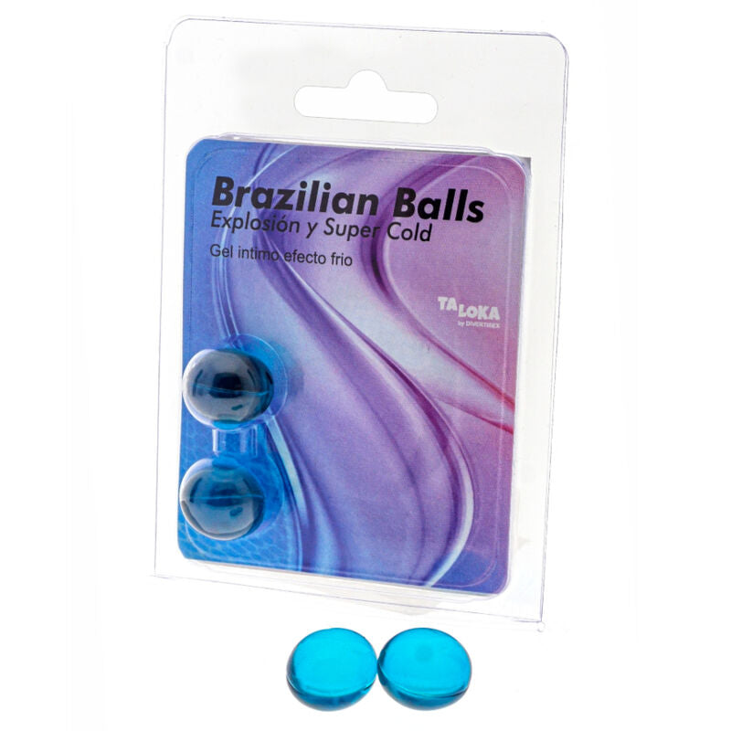 2 boules brésiliennes gel excitant effet froid