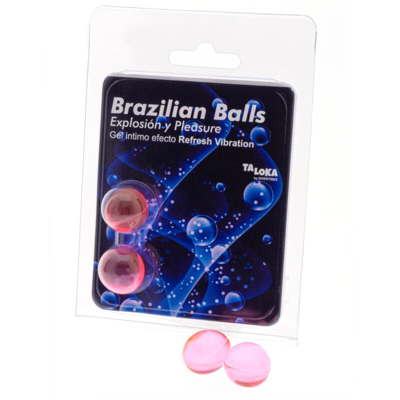 2 balles brésiliennes refresh effet vibrant gel excitant