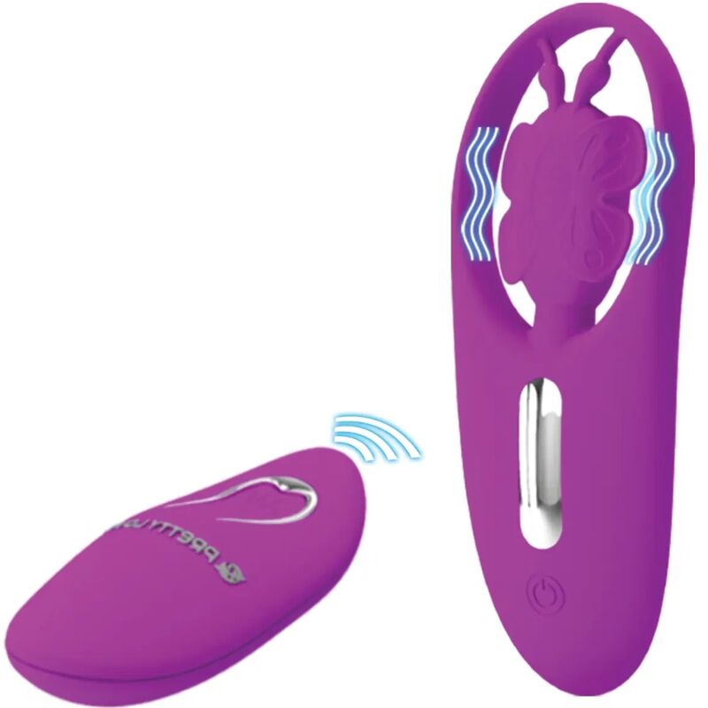 Dancing Butterfly Stimulator for Panties with Remote Control Lilac