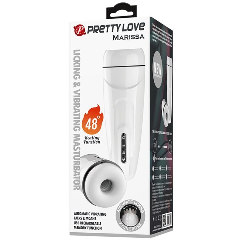 Marissa male masturbator vibration, heat, voice and suction