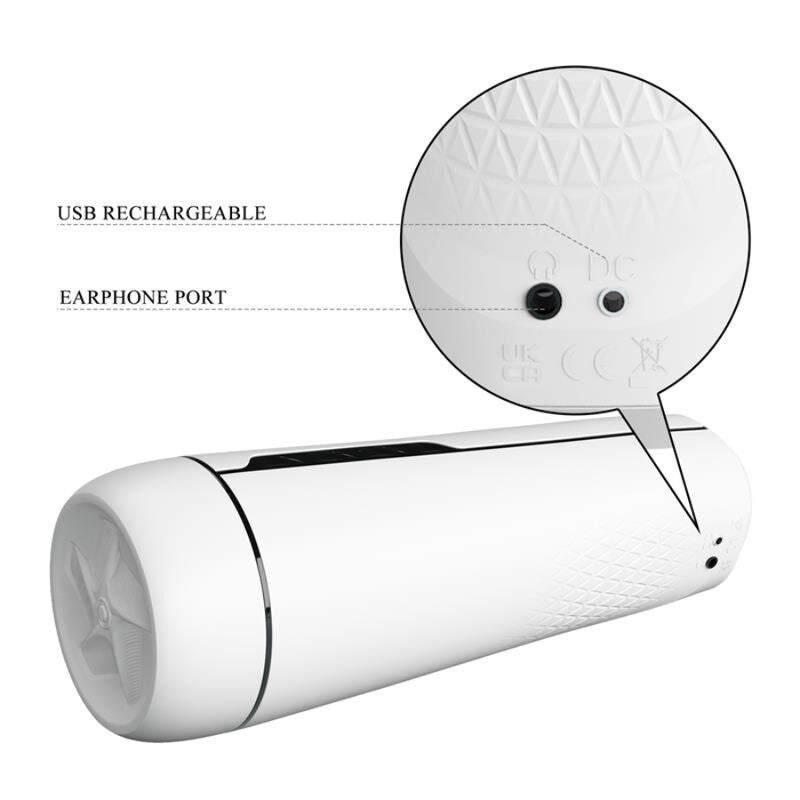 Sienna Male Masturbator with Vibration, Voice, and Suction