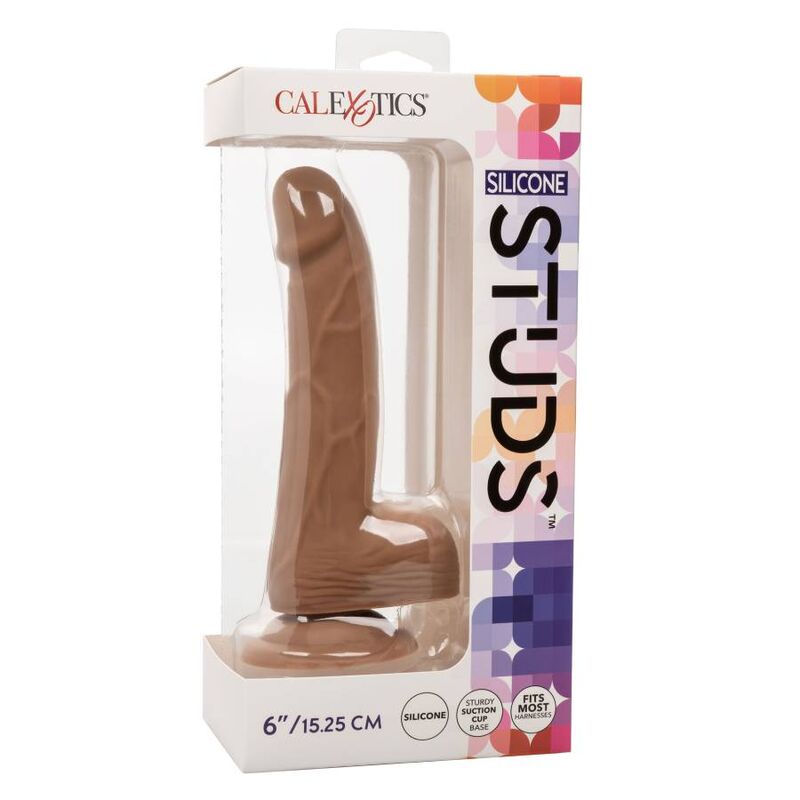 15.24 cm brown silicone nails