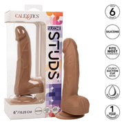 15.24 cm brown silicone nails