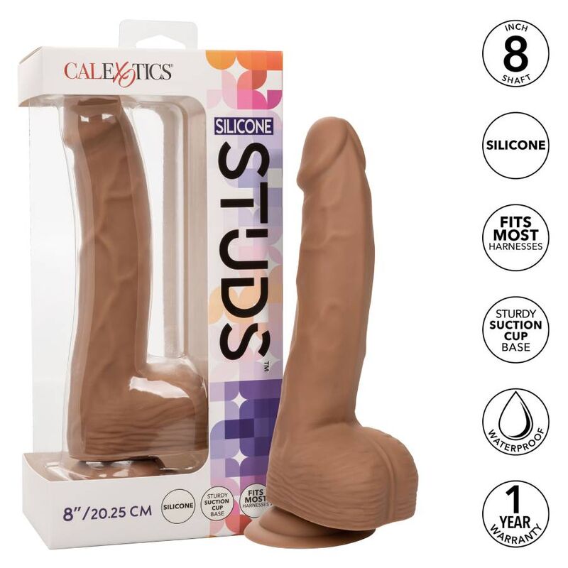 20.32 cm brown silicone nails