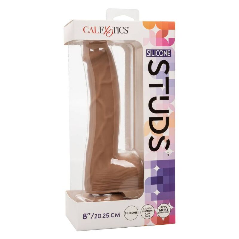 20.32 cm brown silicone nails