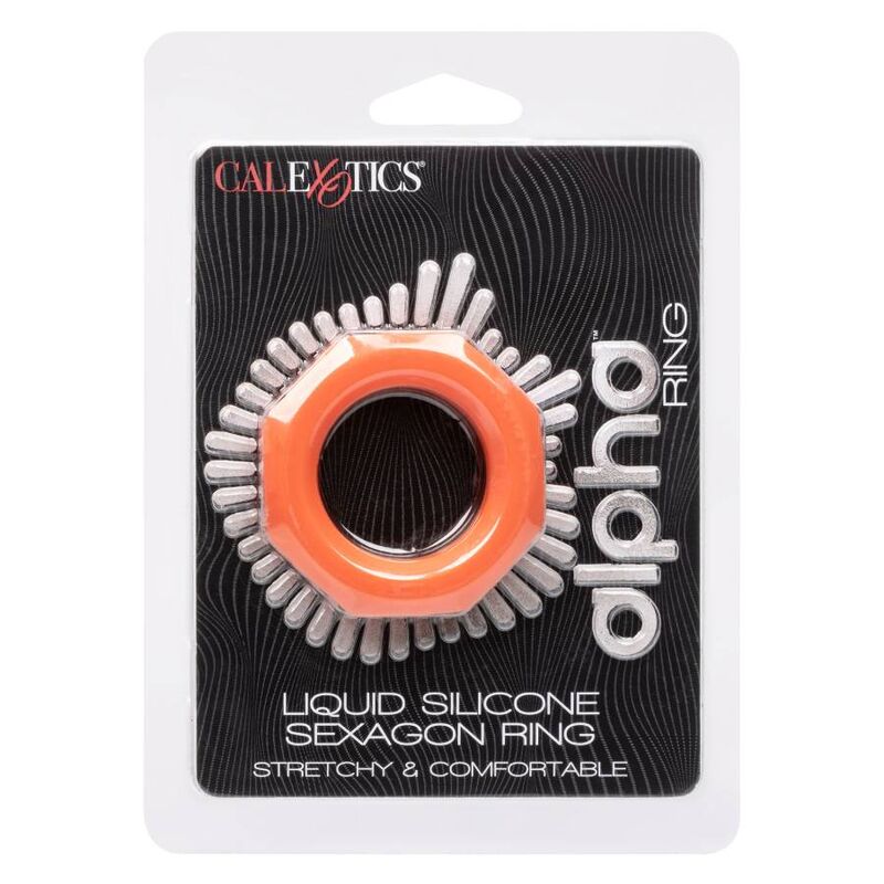 Orange Alpha Sexagon Ring
