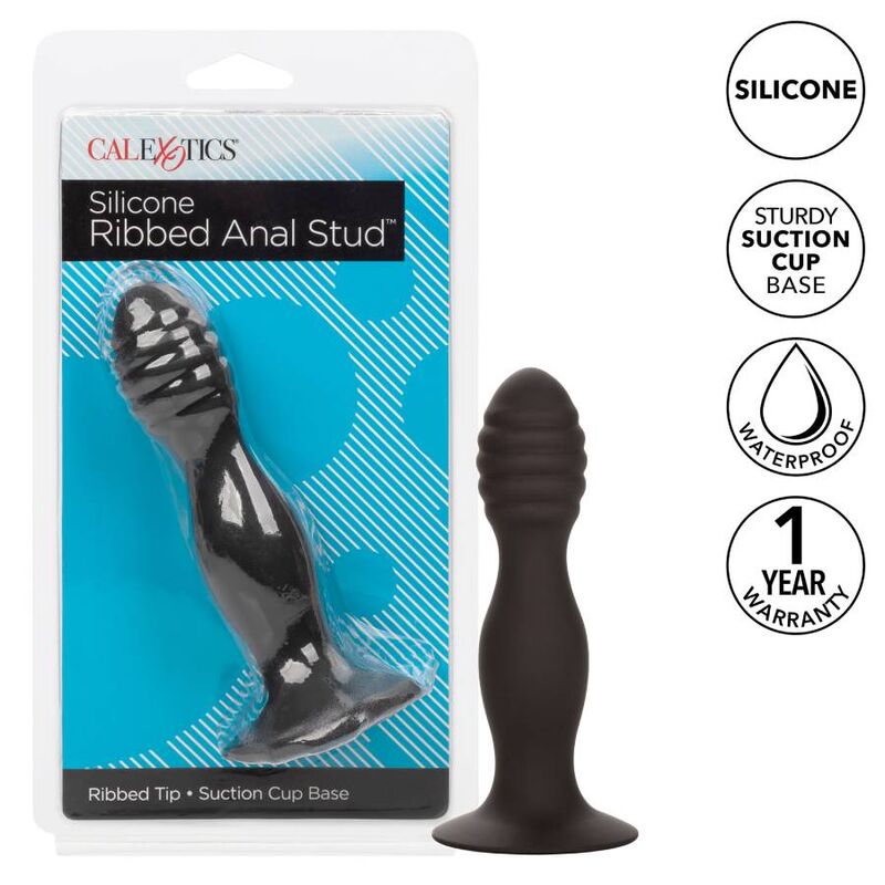 Ribbed anal stud