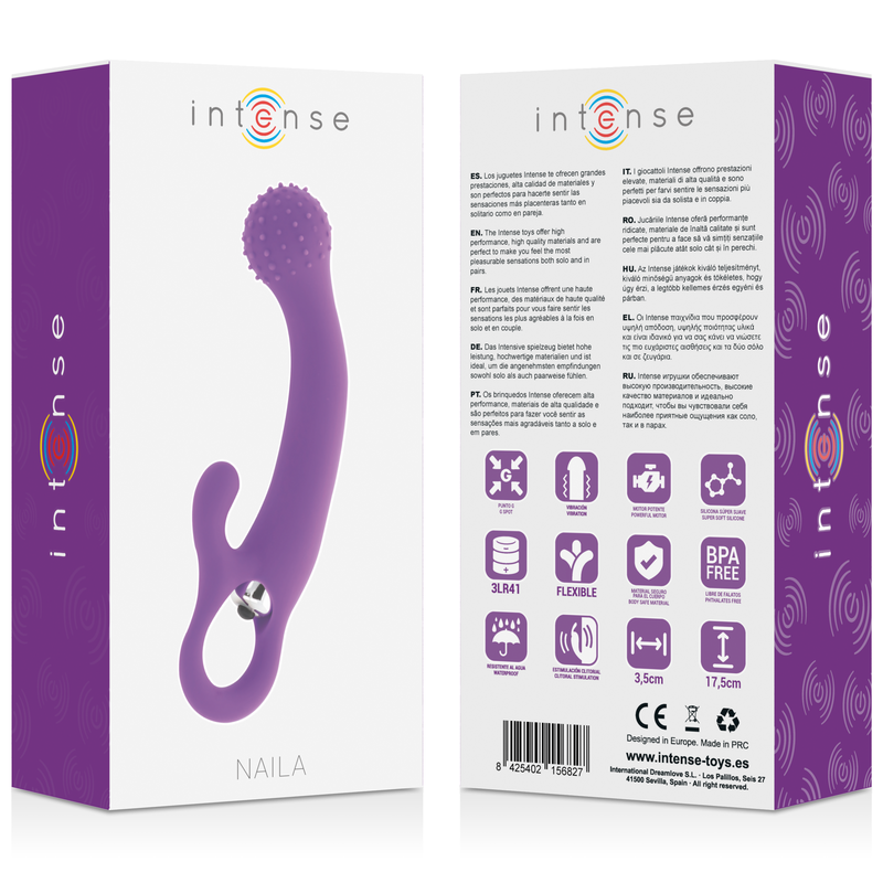 Vibrating silicone naila lilac
