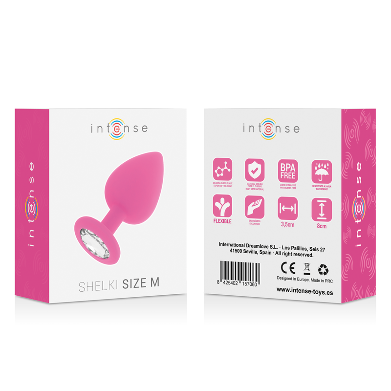 Shelki M fuchsia anal plug