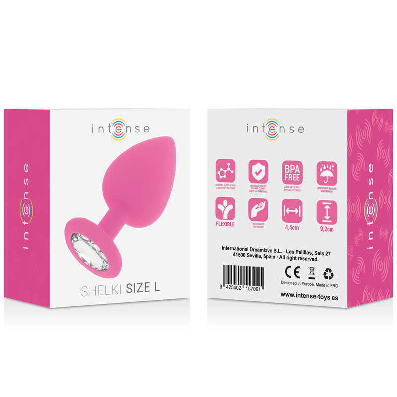 Shelki L fuchsia anal plug