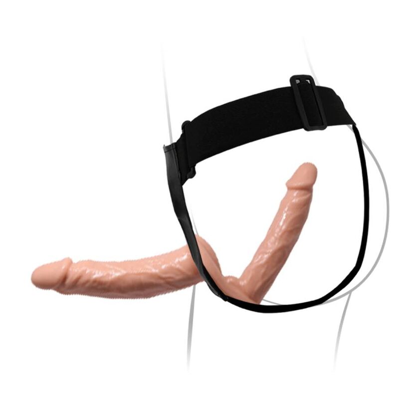 Ultra passionate double dildos with harness