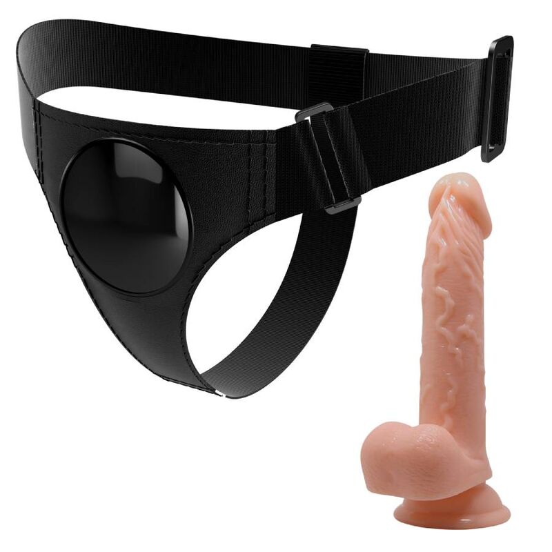 Brief harness universal harness with dildo kevin 19 cm natural