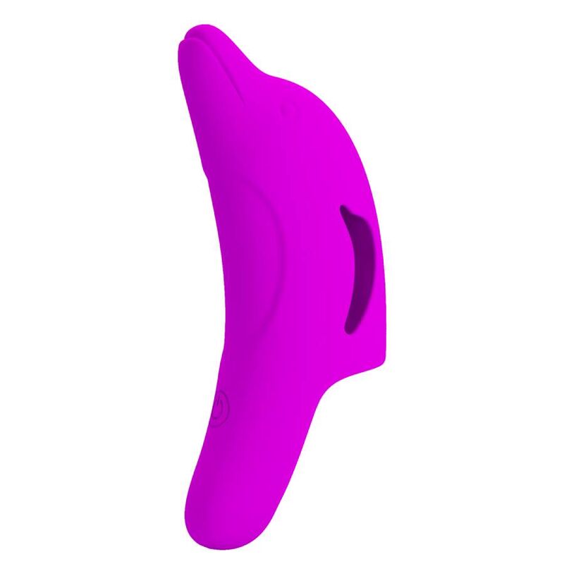 Powerful purple delphini finger stimulator