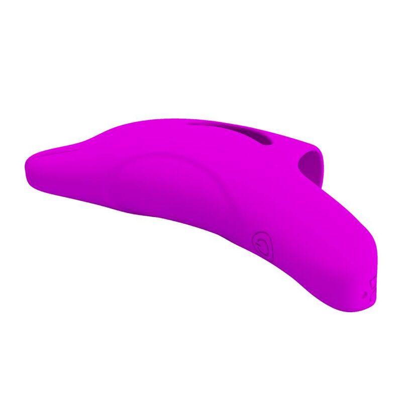 Powerful purple delphini finger stimulator