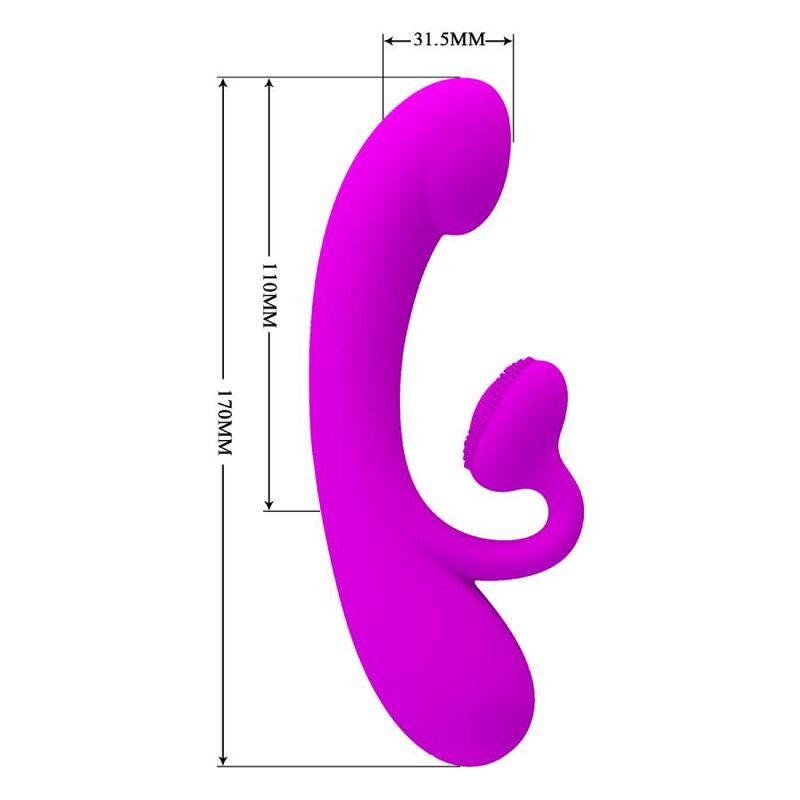 Sincere vibrator and purple silicone clitoris sucker