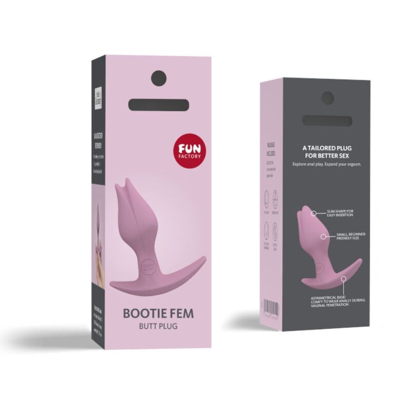 Bootie fem female anal plug pink