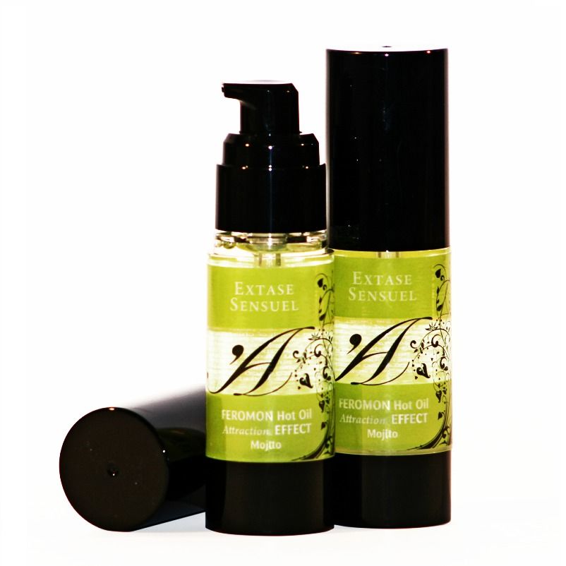 Huile de massage effet thermique aux phéromones de mojito 30 ml