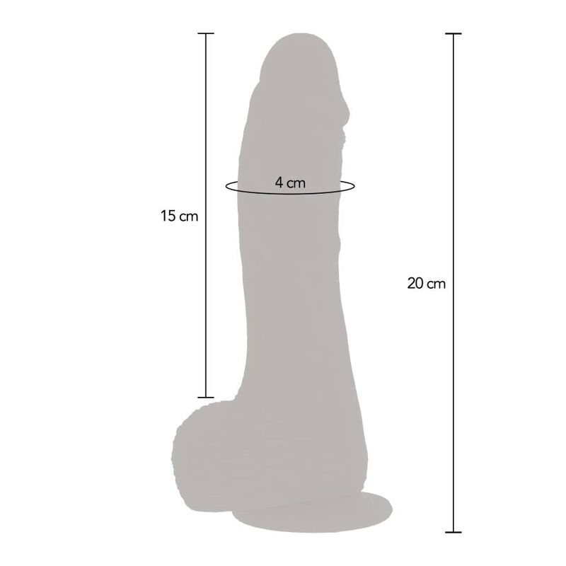 Rotating up and down vibrating dildo skin