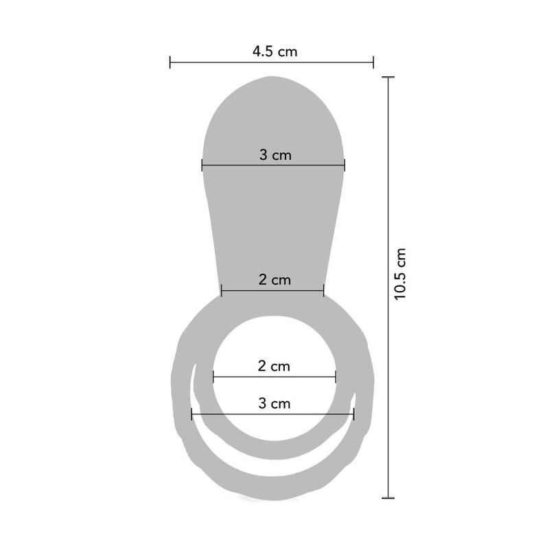 Fuchsia couples stimulator ring