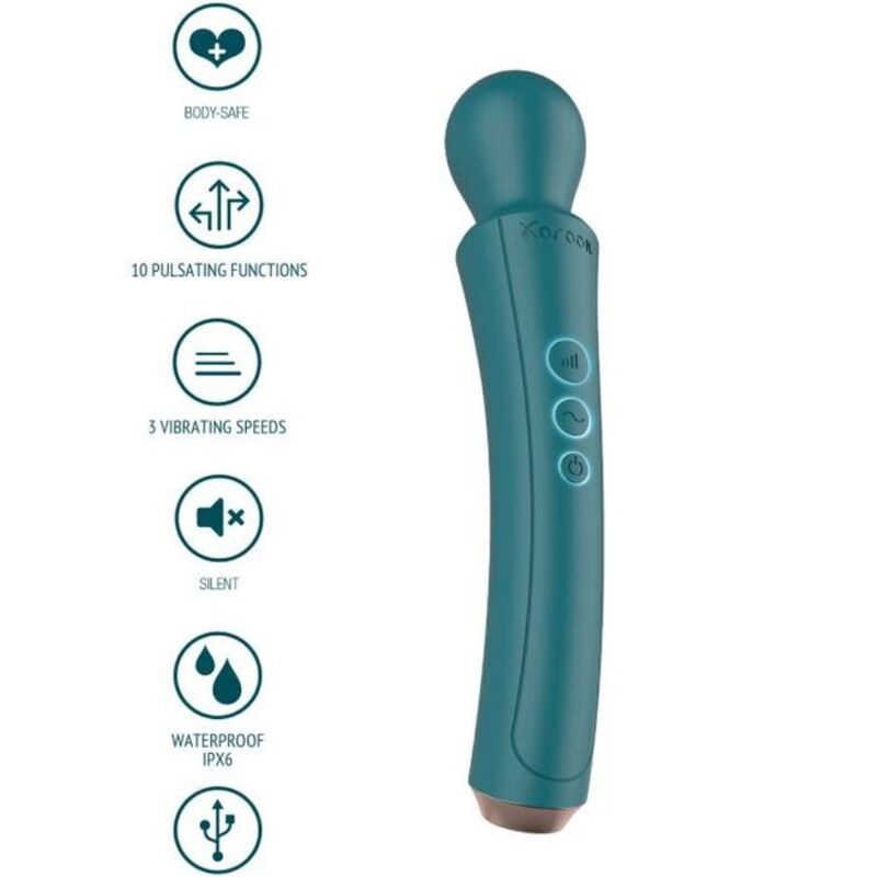 The green curved wand
