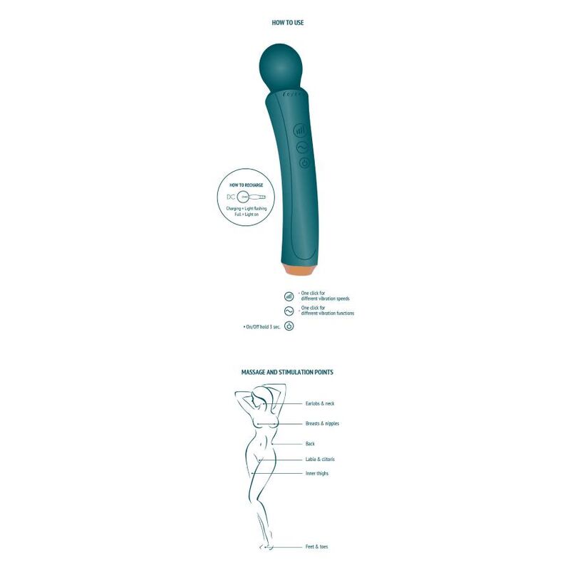 The green curved wand