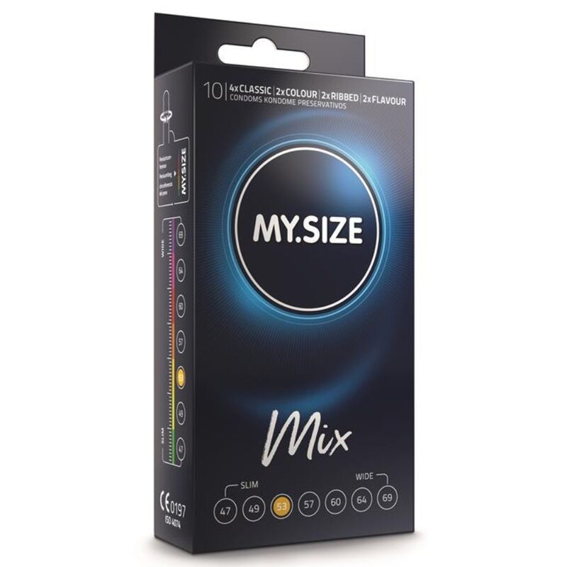 Mix préservatifs 53 mm 10 unités