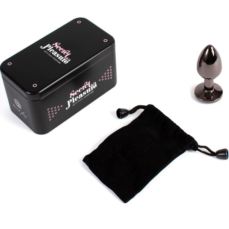 Gunmetal anal plug small size 7 cm