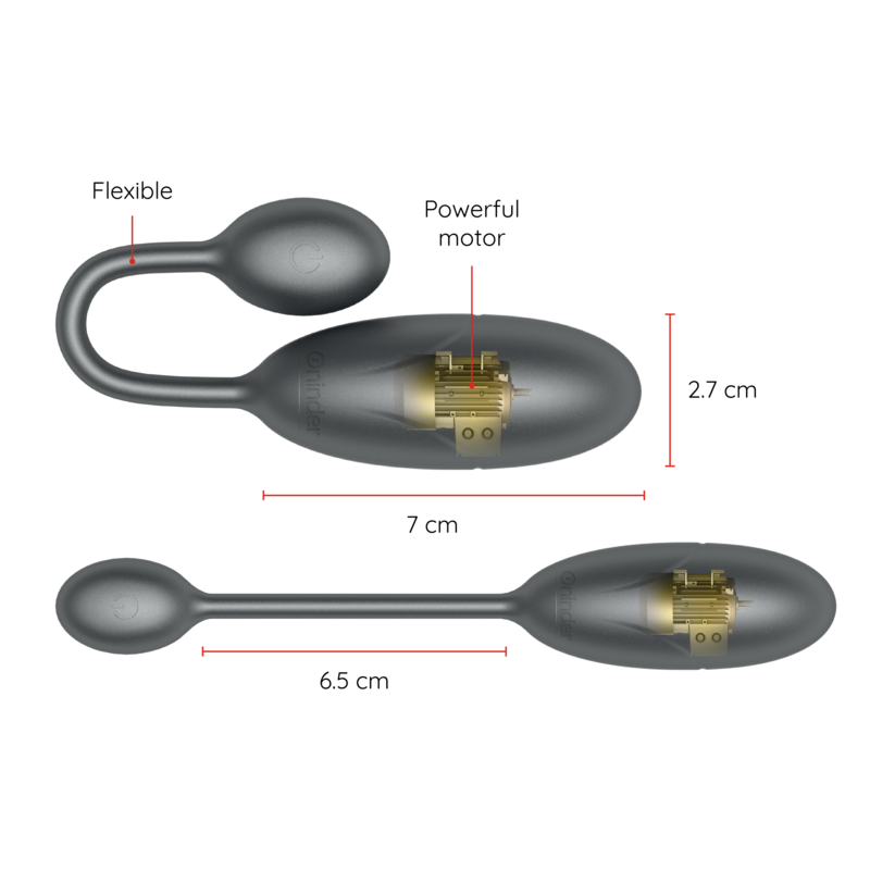 Denver Pink Vibrating Egg 7 x 2.7 cm Free App