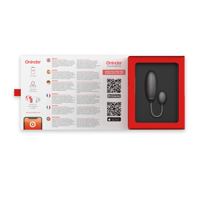 Denver Pink Vibrating Egg 7 x 2.7 cm Free App